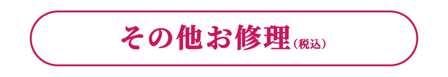 その他お修理（税込）