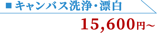 キャンバス洗浄・漂白 15,600円〜